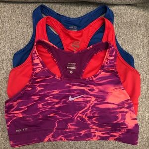Nike Sports Bras Large Set of Three